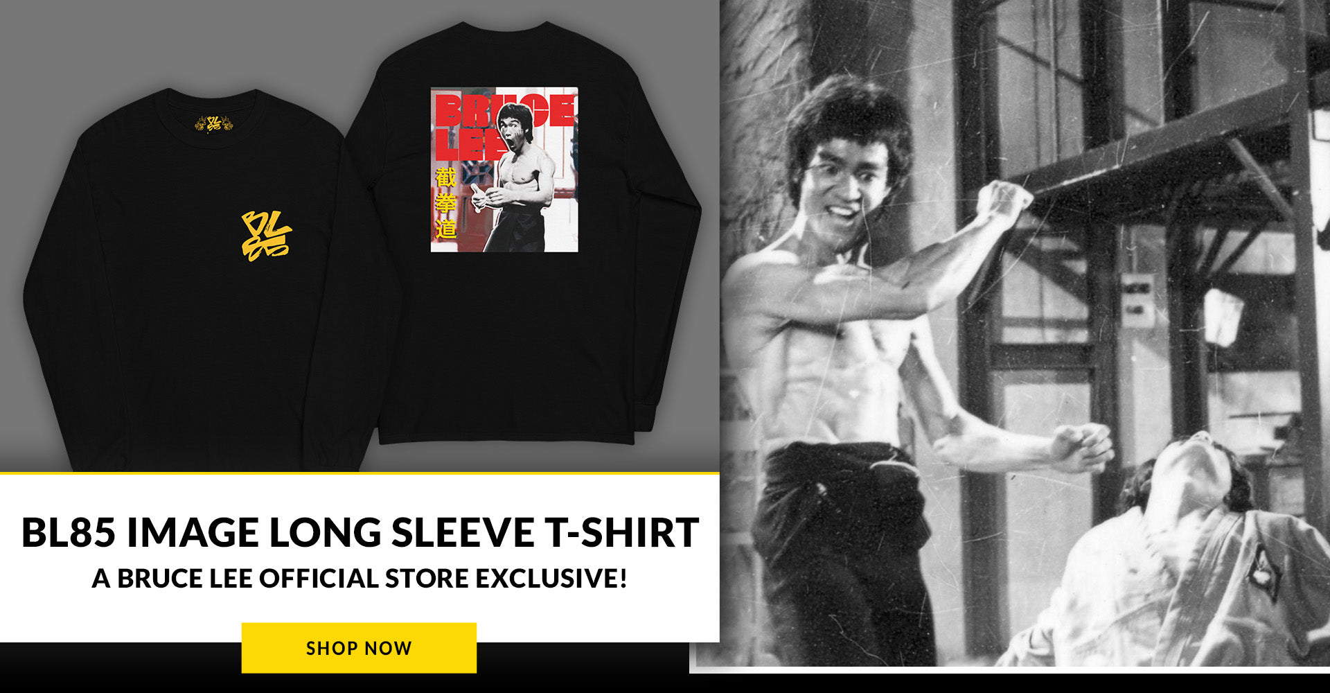 BL85 Image Long Sleeve T-Shirt | A Bruce Lee Official Store Exclusive!