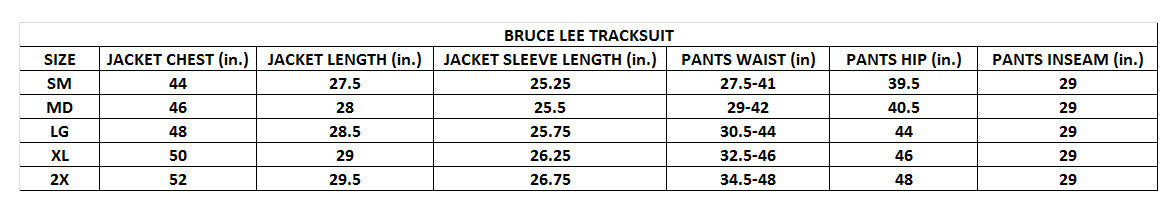 Bruce Lee Tracksuit