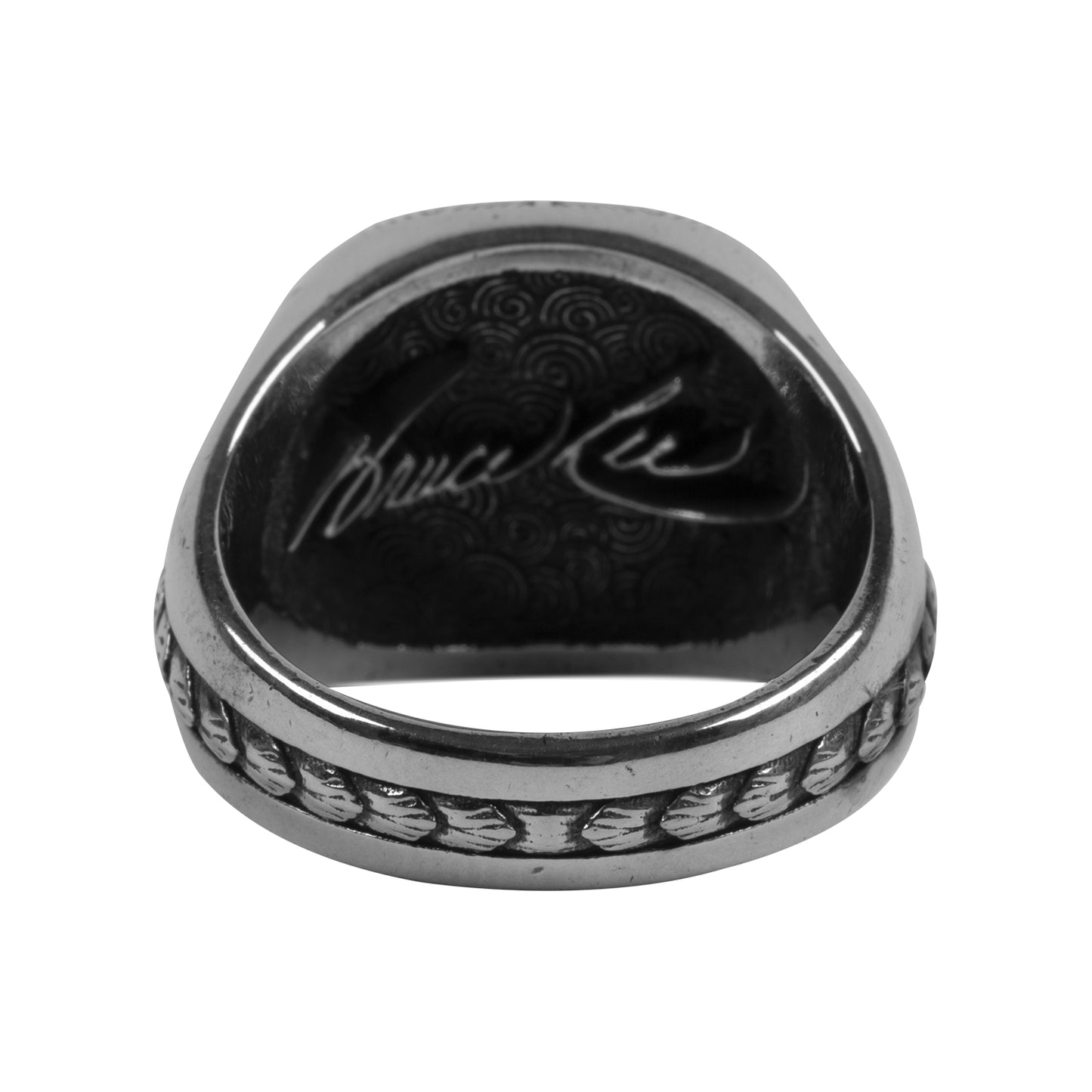 Core Symbol Signet Ring - Oxidized Silver