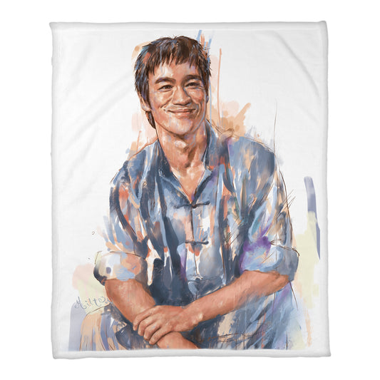 Milton Wong BL Smiling Coral Fleece Blanket