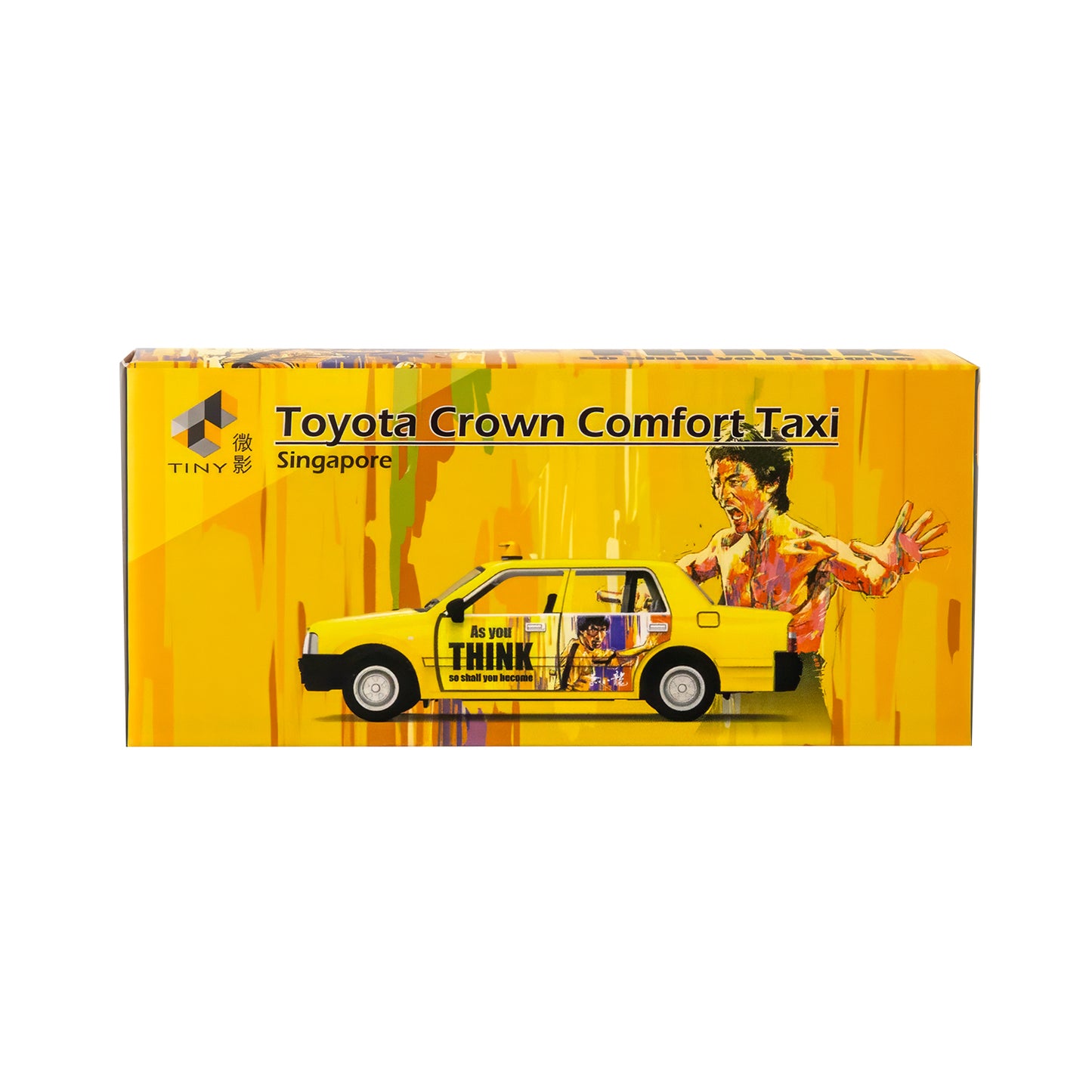 Bruce Lee Tiny City SG Toyota Crown Comfort Taxi 1:64 Die-Cast