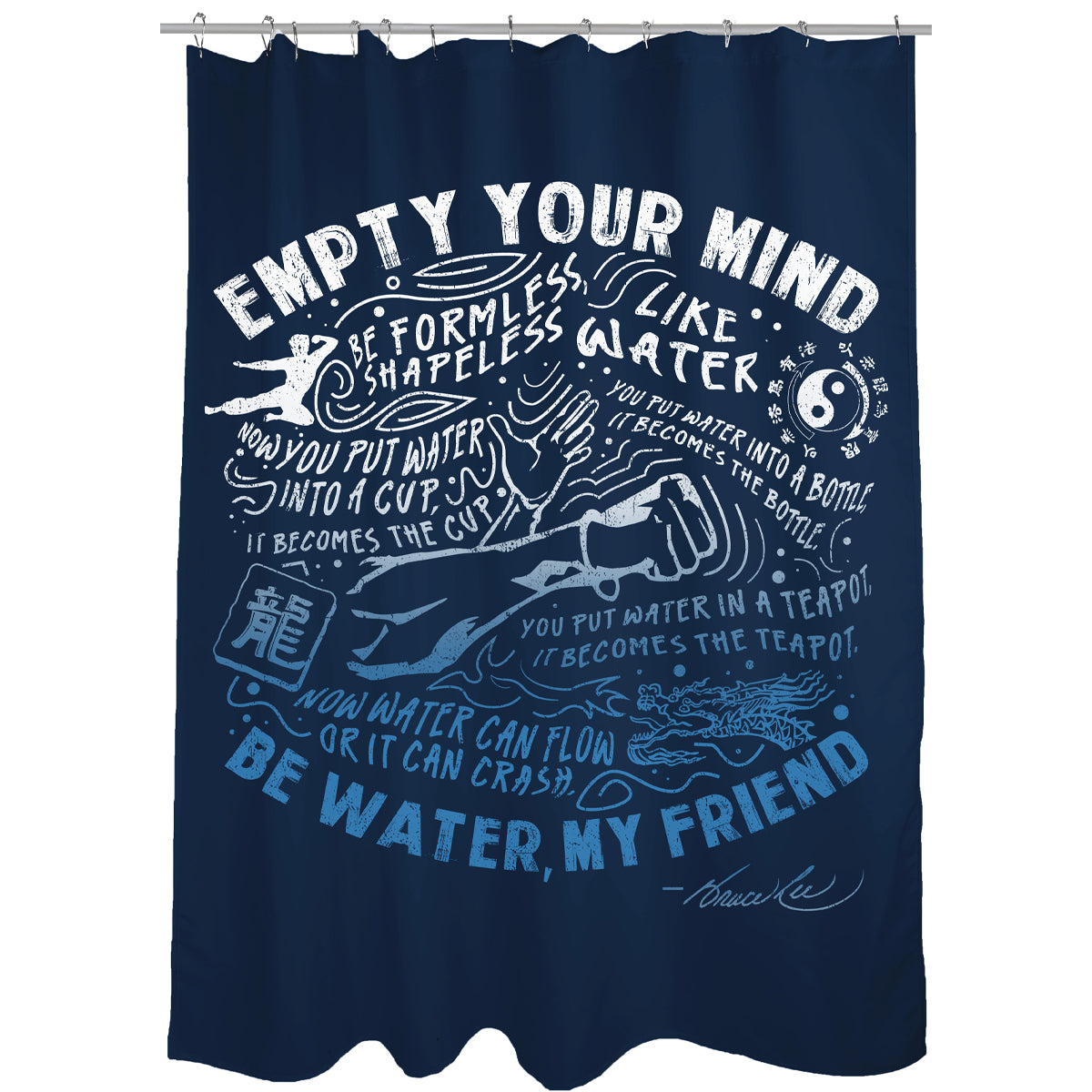 Empty Your Mind Shower Curtain
