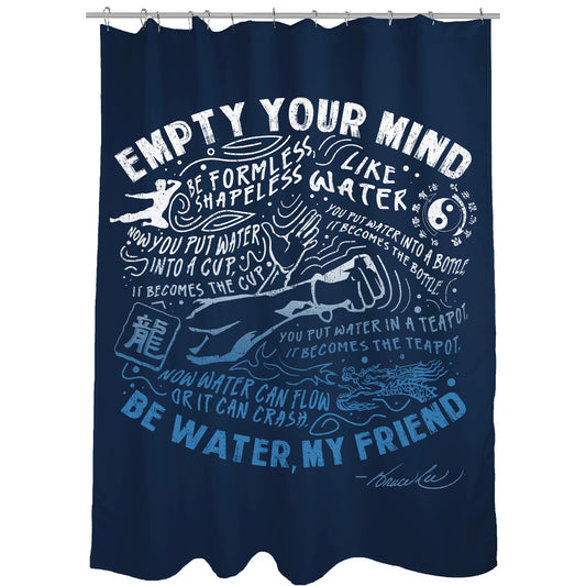 Empty Your Mind Shower Curtain