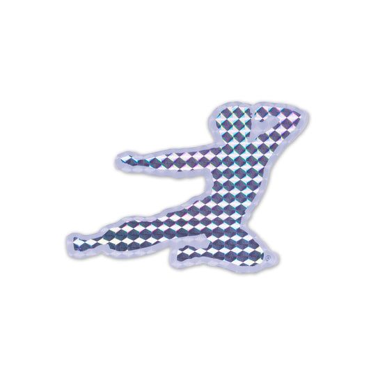 Flying Man Prismatic Sticker