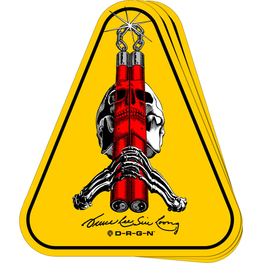 Bruce Lee X Powell-Peralta Bones & Chucks Sticker