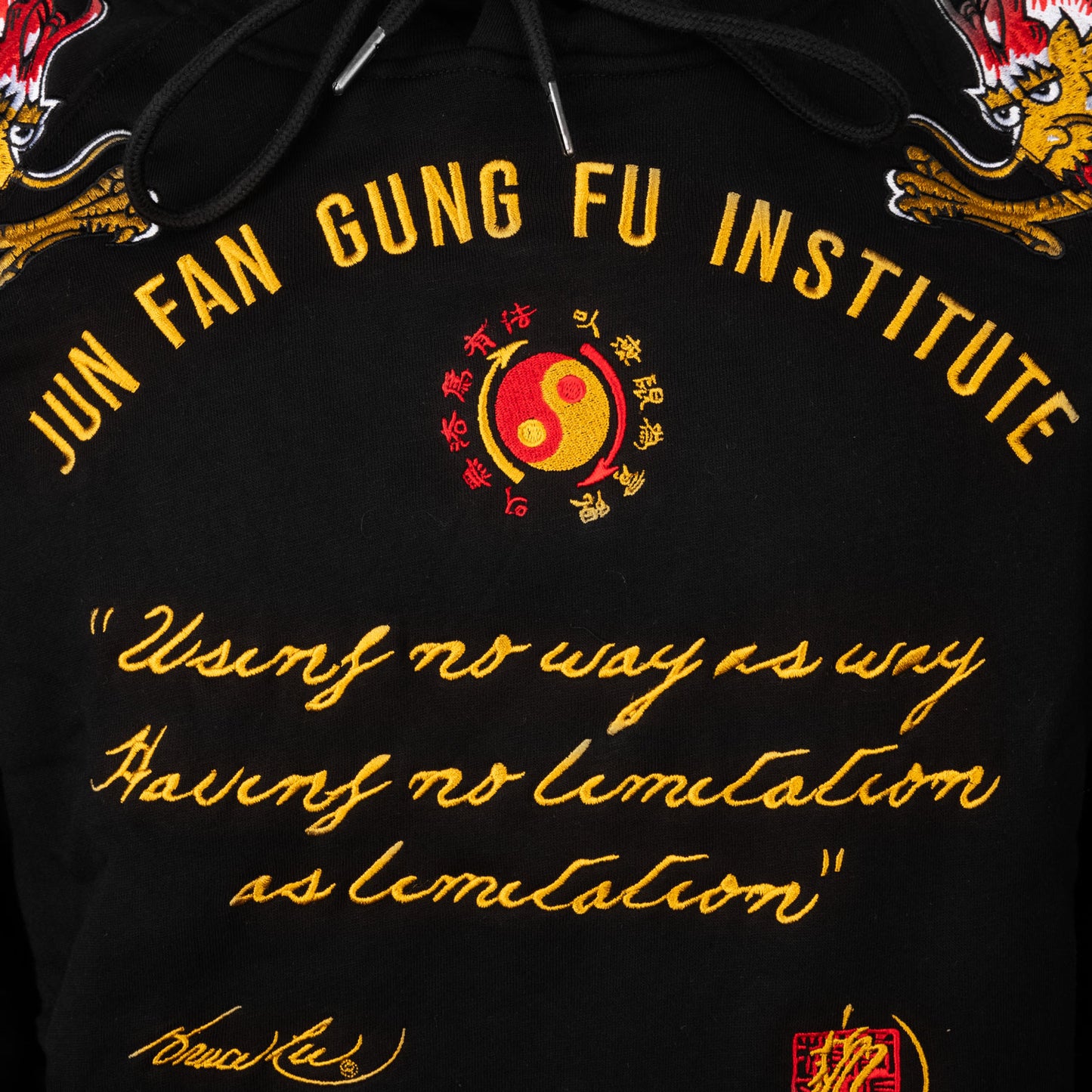 JFGF Dragons Embroidered Pullover Hoodie