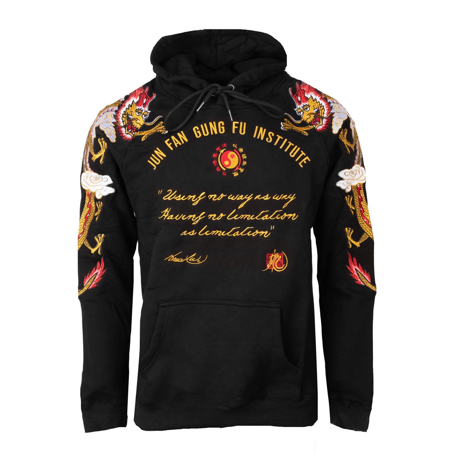 JFGF Dragons Embroidered Pullover Hoodie