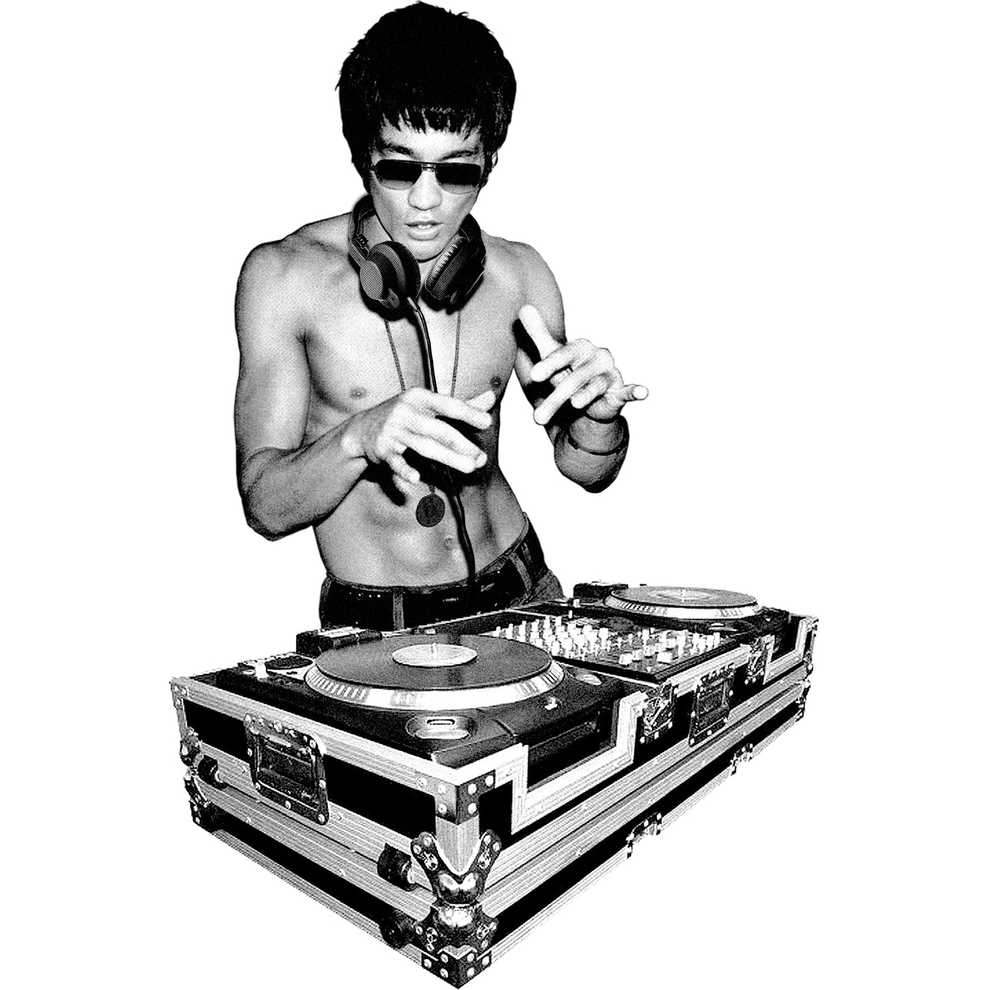 DJ Dragon Classic Heather Navy T-shirt