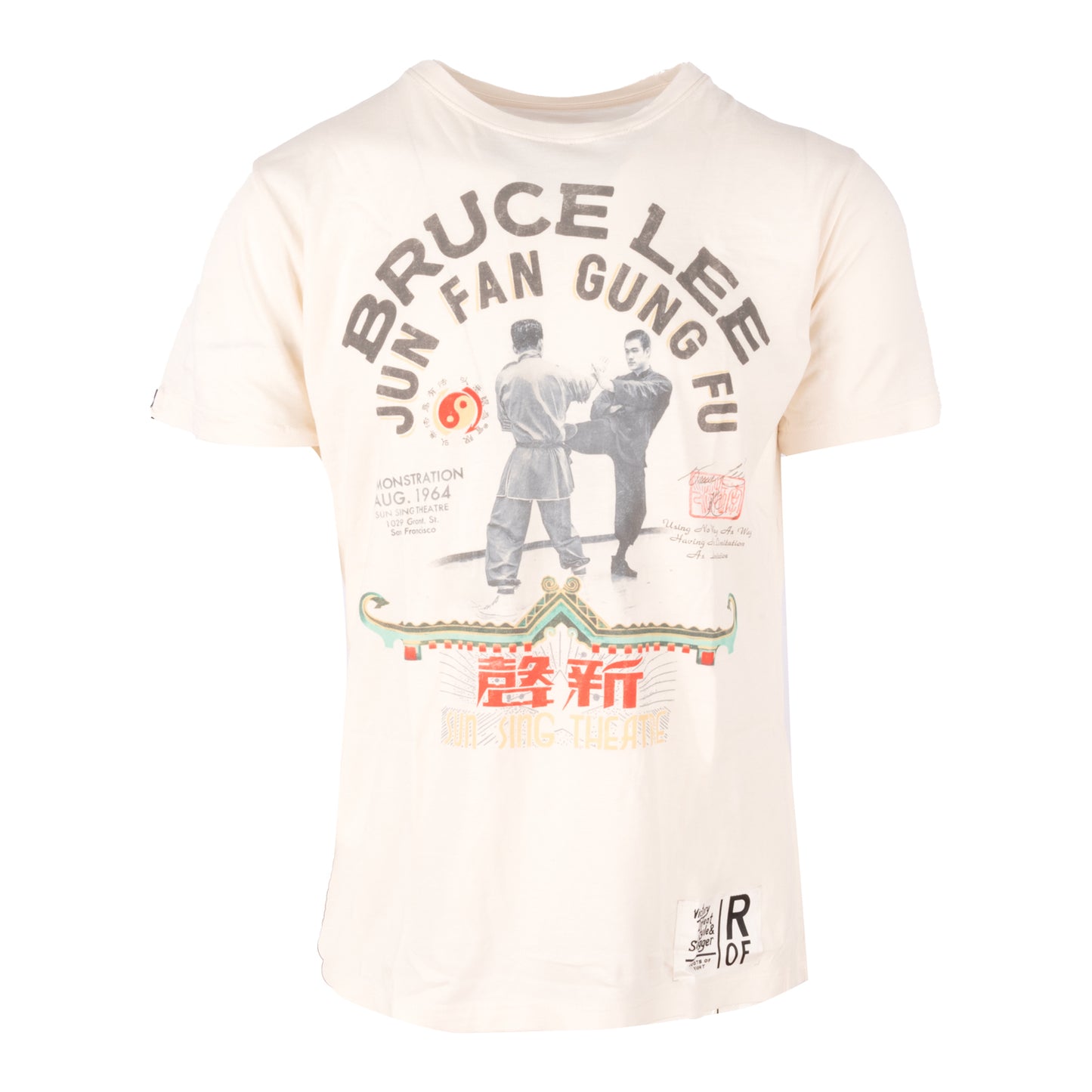 Bruce Lee Demo Vintage White T-shirt