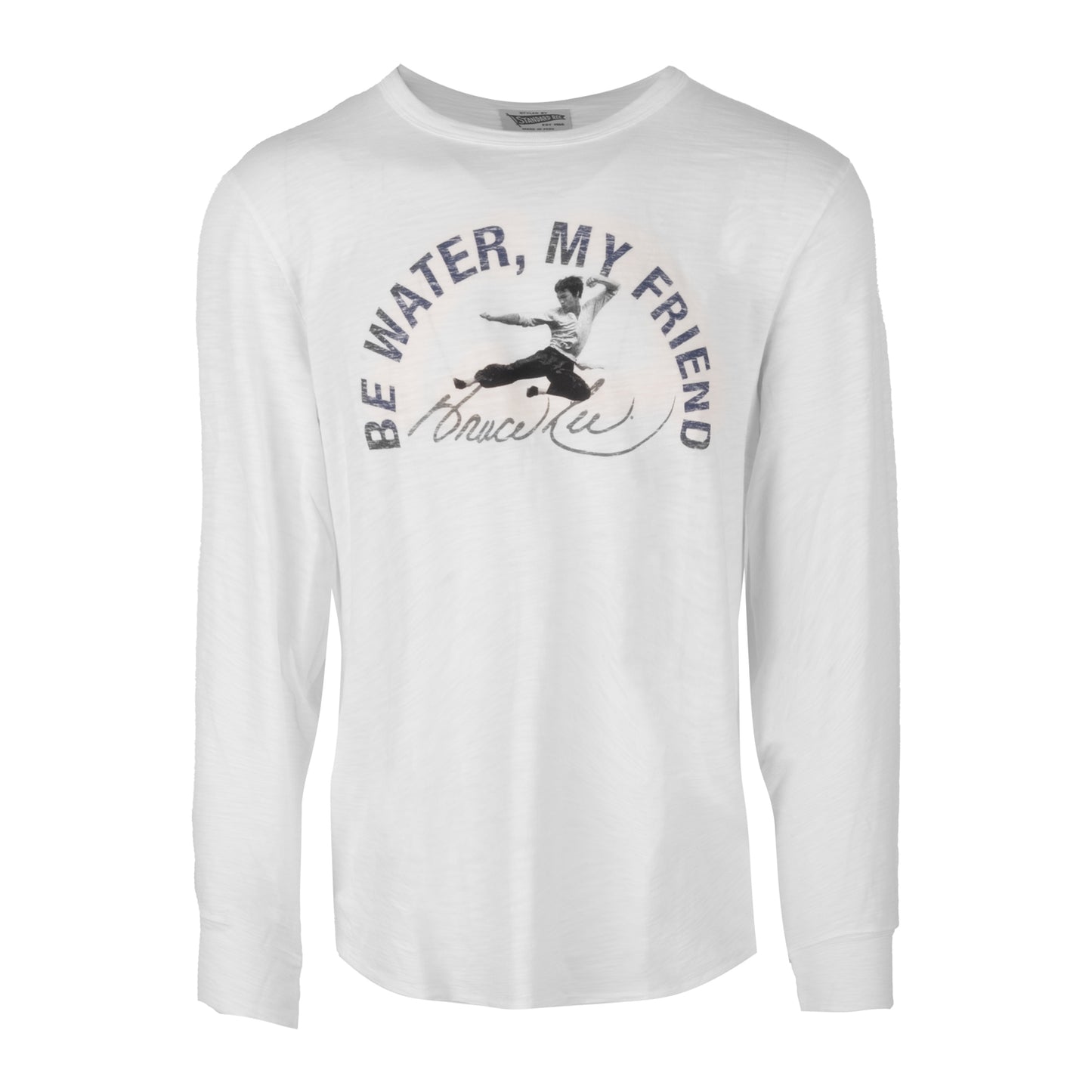 Be Water Arch Peruvian Cotton Long Sleeve T-Shirt - Arctic White