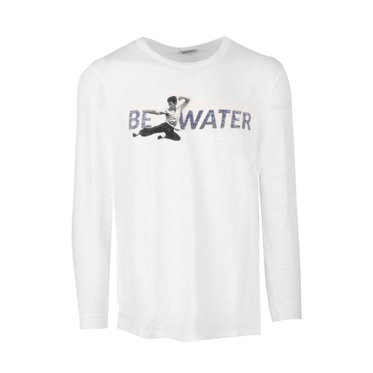 Be Water Peruvian Cotton Long Sleeve T-Shirt - Arctic White