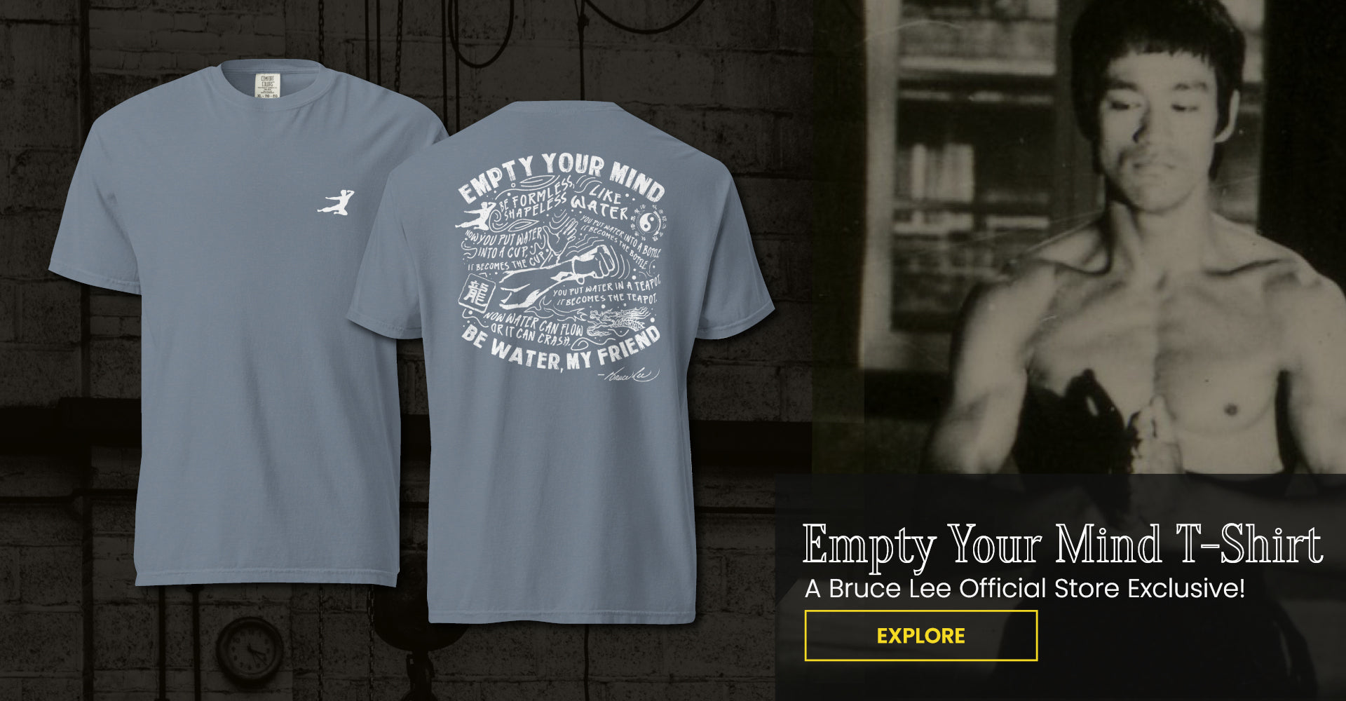 Empty Your Mind T-Shirt- A Bruce Lee Official Store Exclusive! | Explore