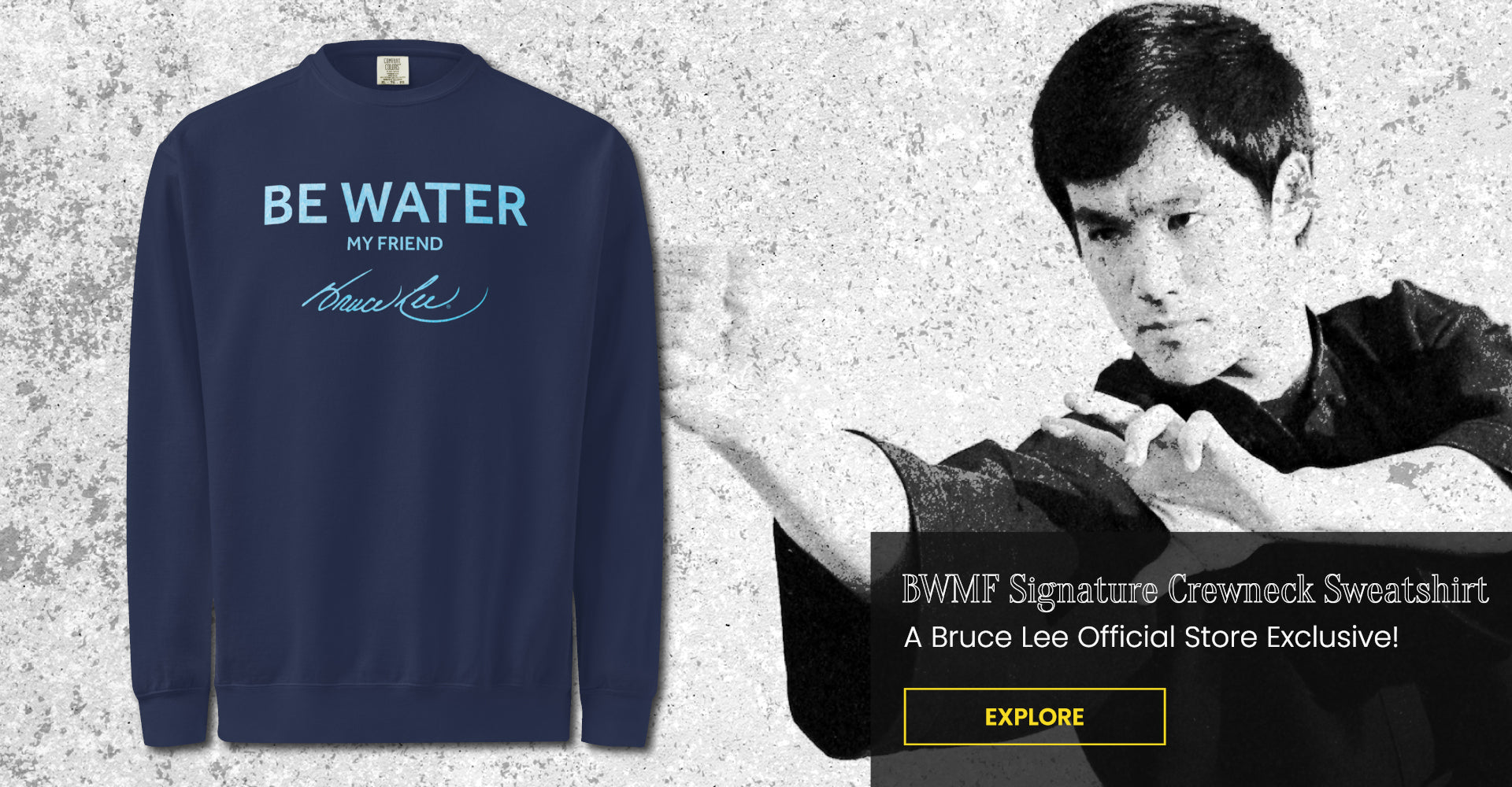 BWMF Signature Crewneck Sweatshirt- A Bruce Lee Official Store Exclusive! | Explore