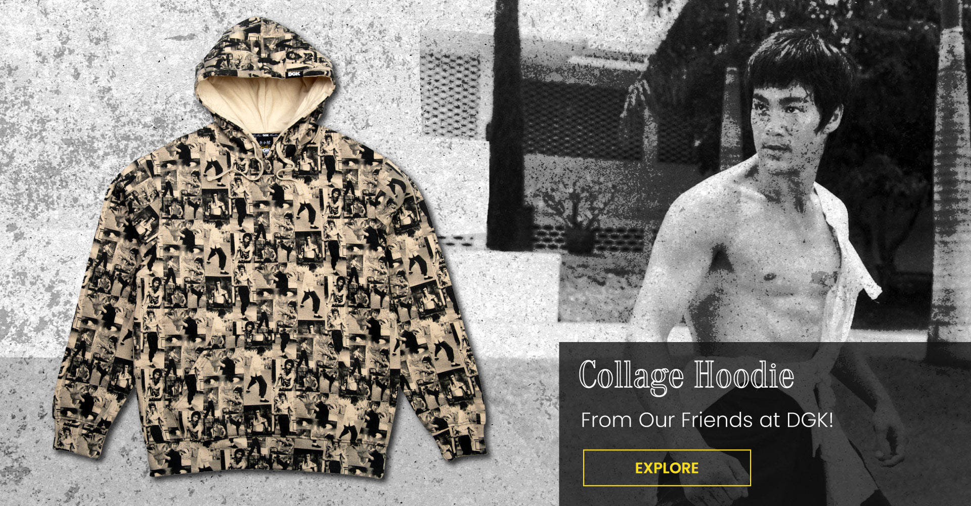 Collage hoodie | From Our Friends at DGK! Explore