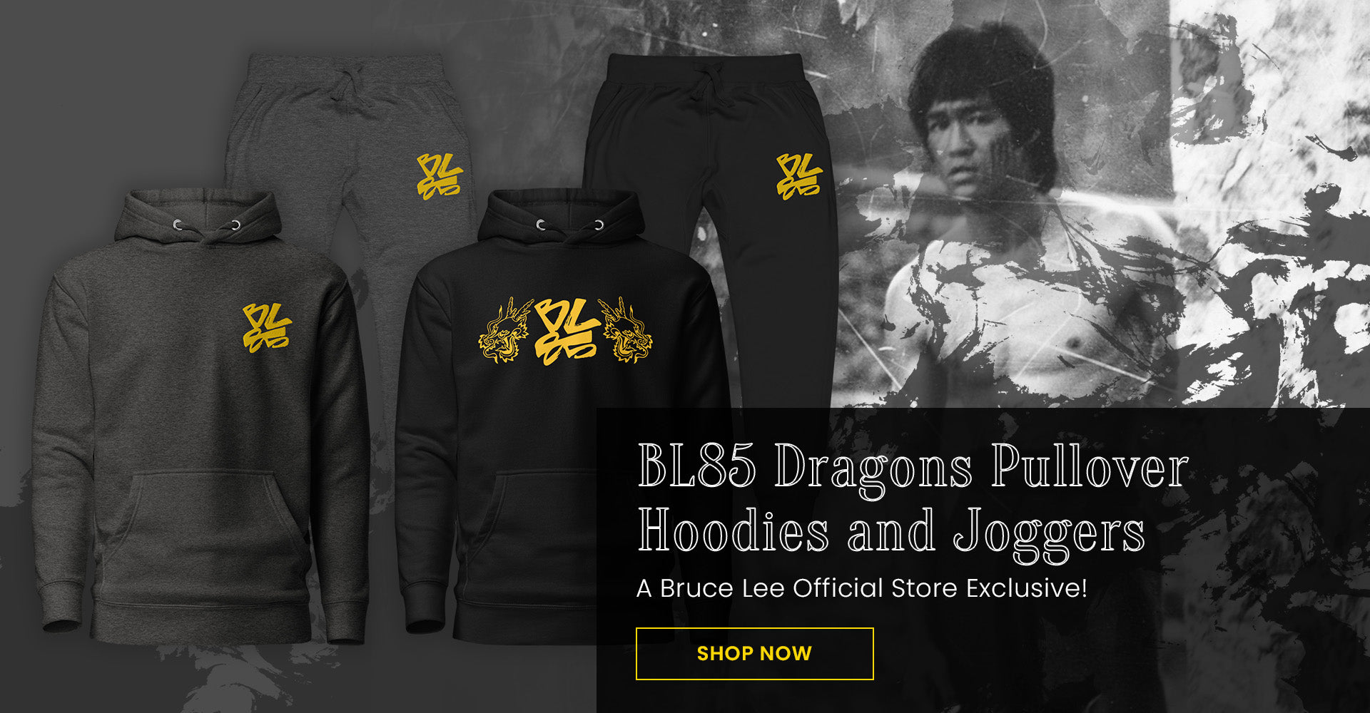 BL85 Dragons Pullover Hoodies and Joggers - A Bruce Lee Official Store Exclusive! | SHOP NOW