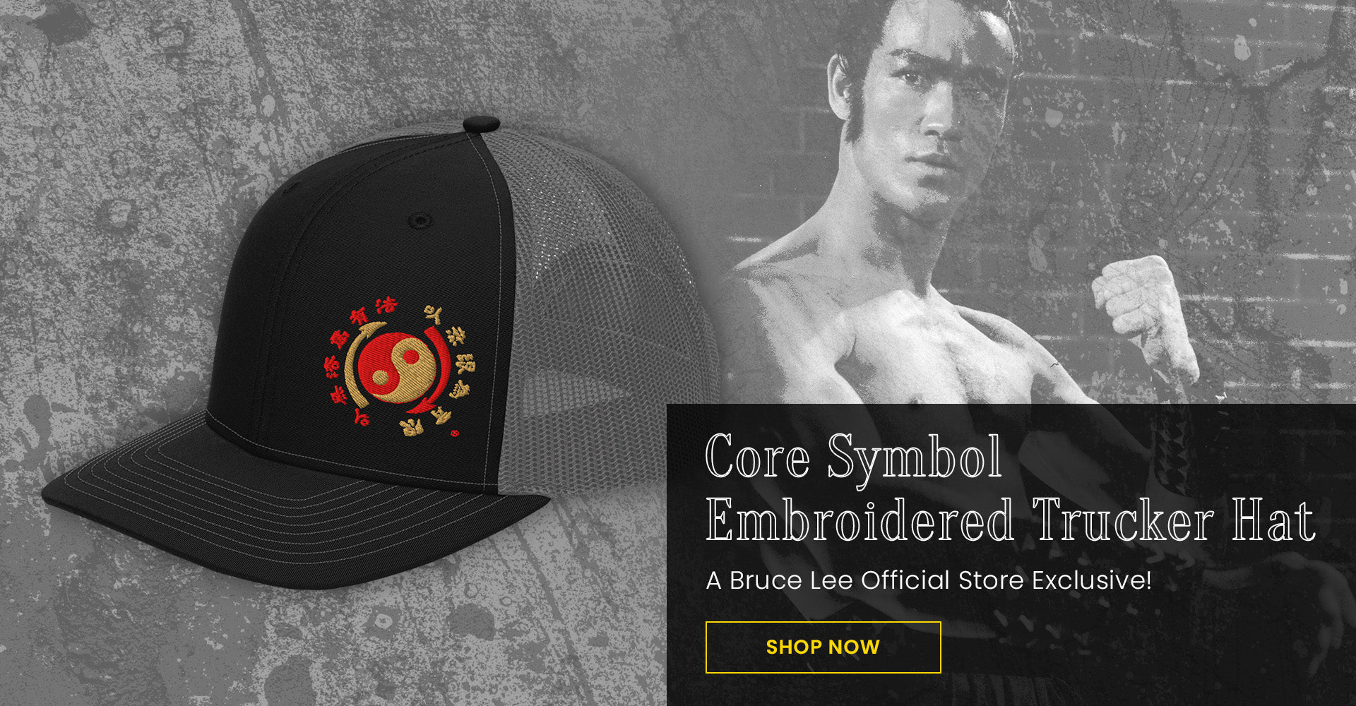 Core Symbol Embroidered Trucker Hat | A Bruce Lee Official Store Exclusive!