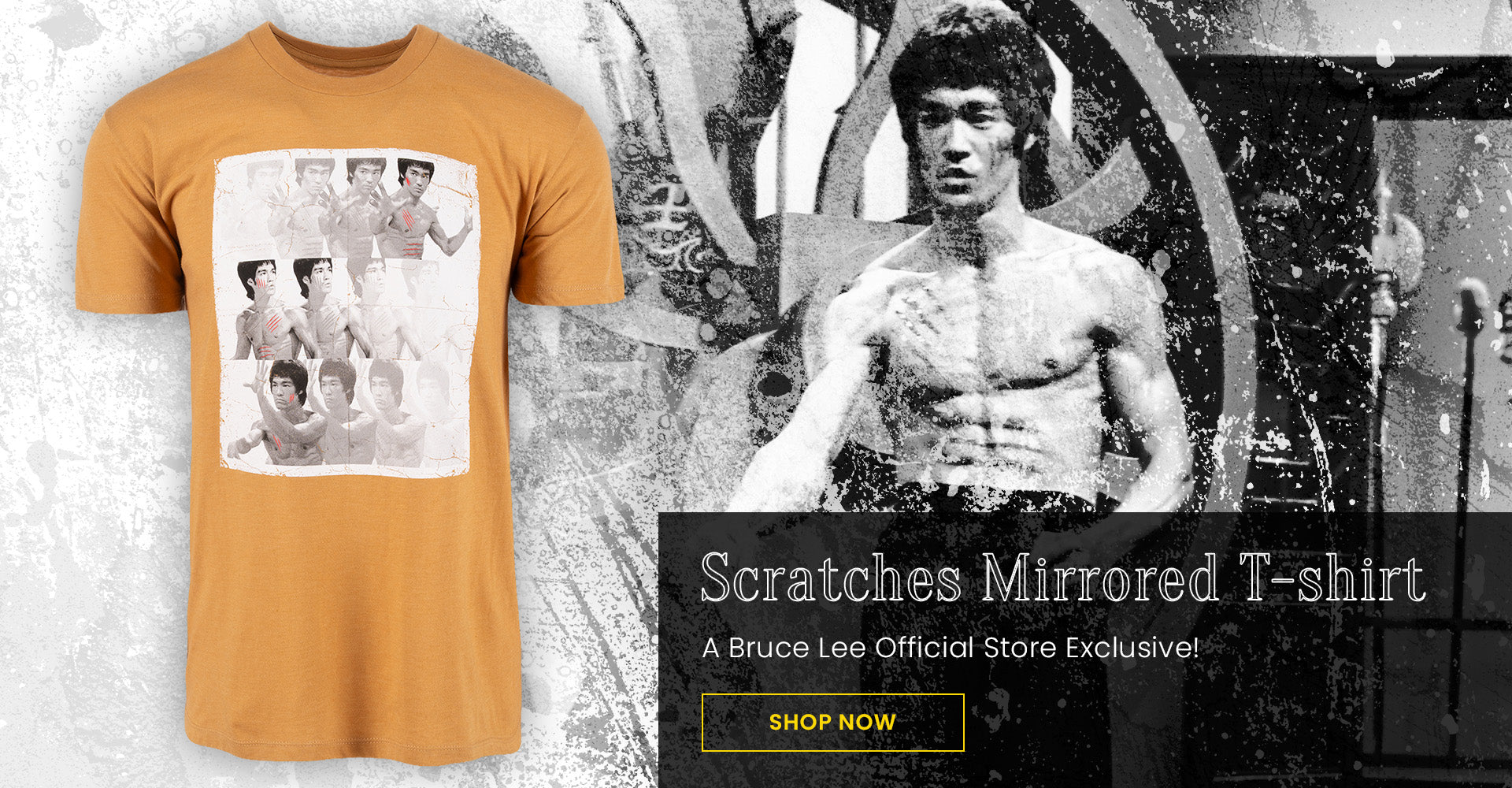 Scratches Mirrored T-Shirt | A Bruce Lee Official Store Exclusive!