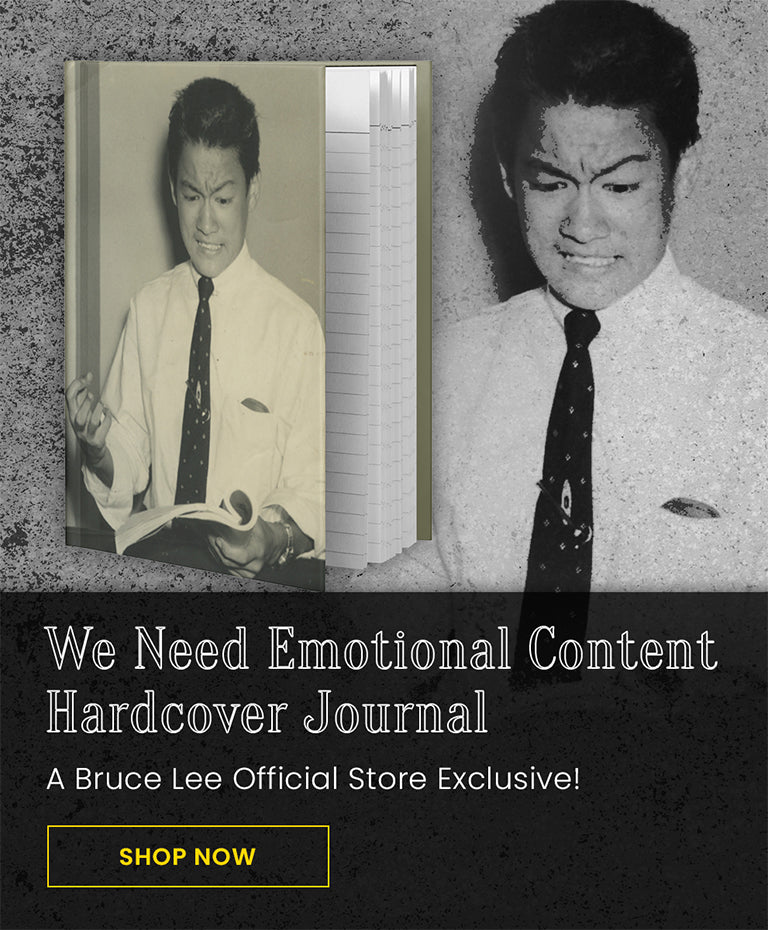 We Need Emotional Content Hardcover Journal | A Bruce Lee Official Store Exclusive! Shop Now