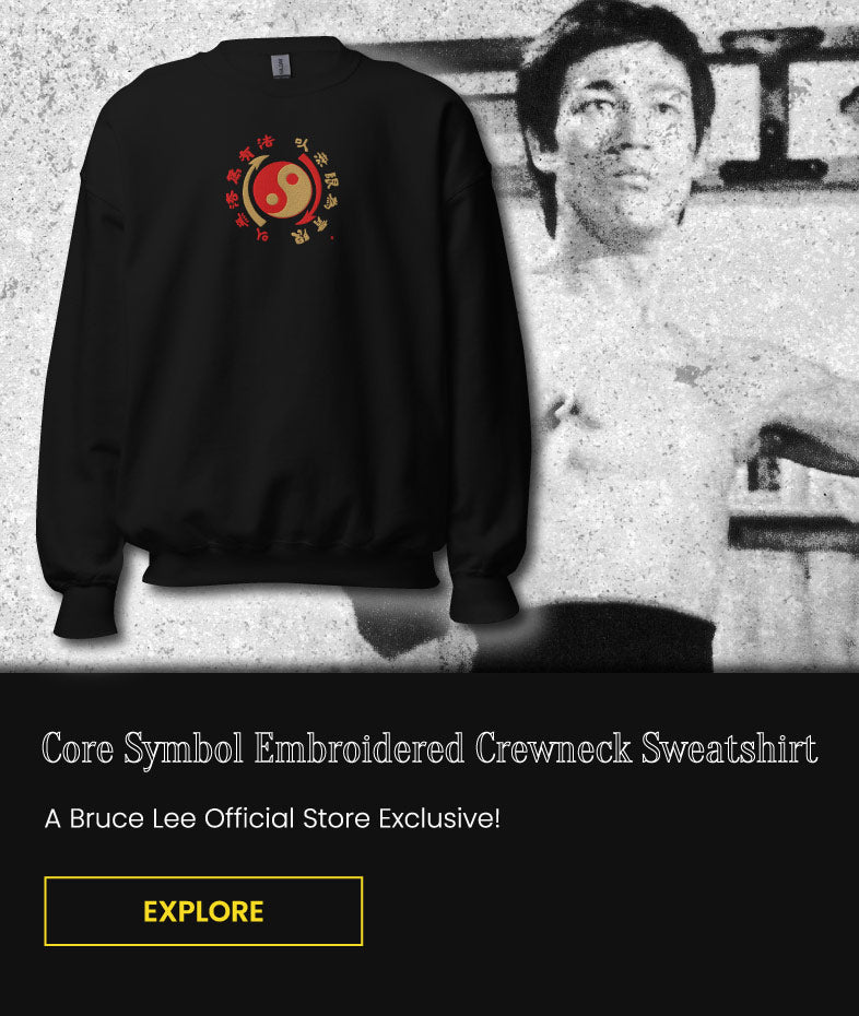 Core Symbol Embroidered Crewneck Sweatshirt | A Bruce Lee Official Store Exclusive!