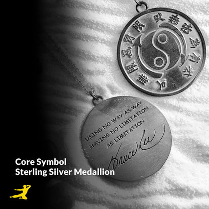 Core Symbol Large Sterling Silver Medallion