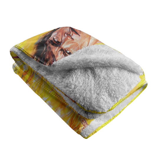 ARTIST SERIES: "Trick Jumpsuit" Sherpa Fleece Blanket