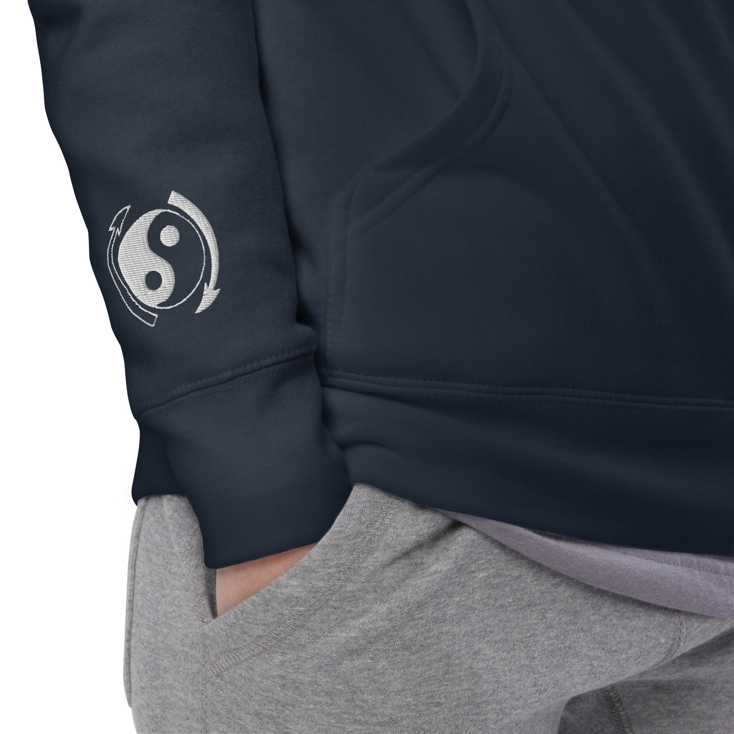 BL Script Embroidered Pullover Hoodie