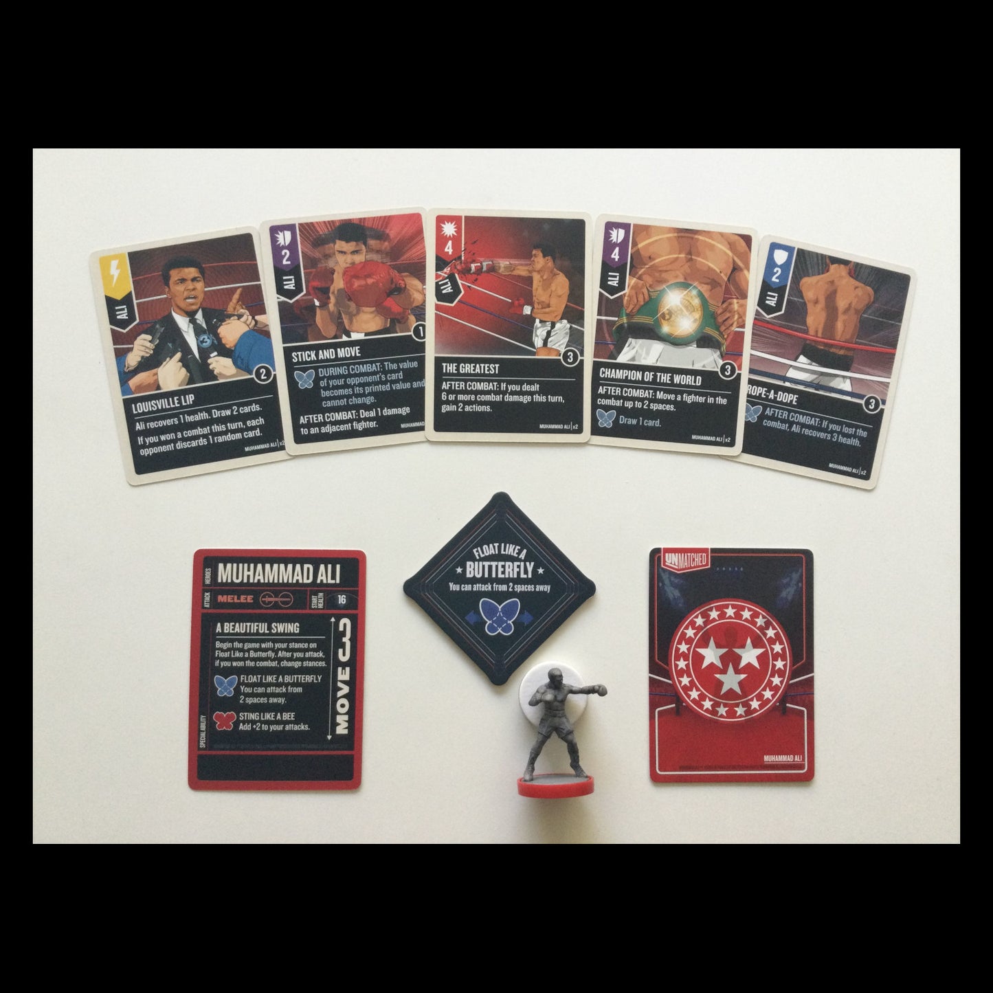 Lee vs Ali Unmatched Board Game