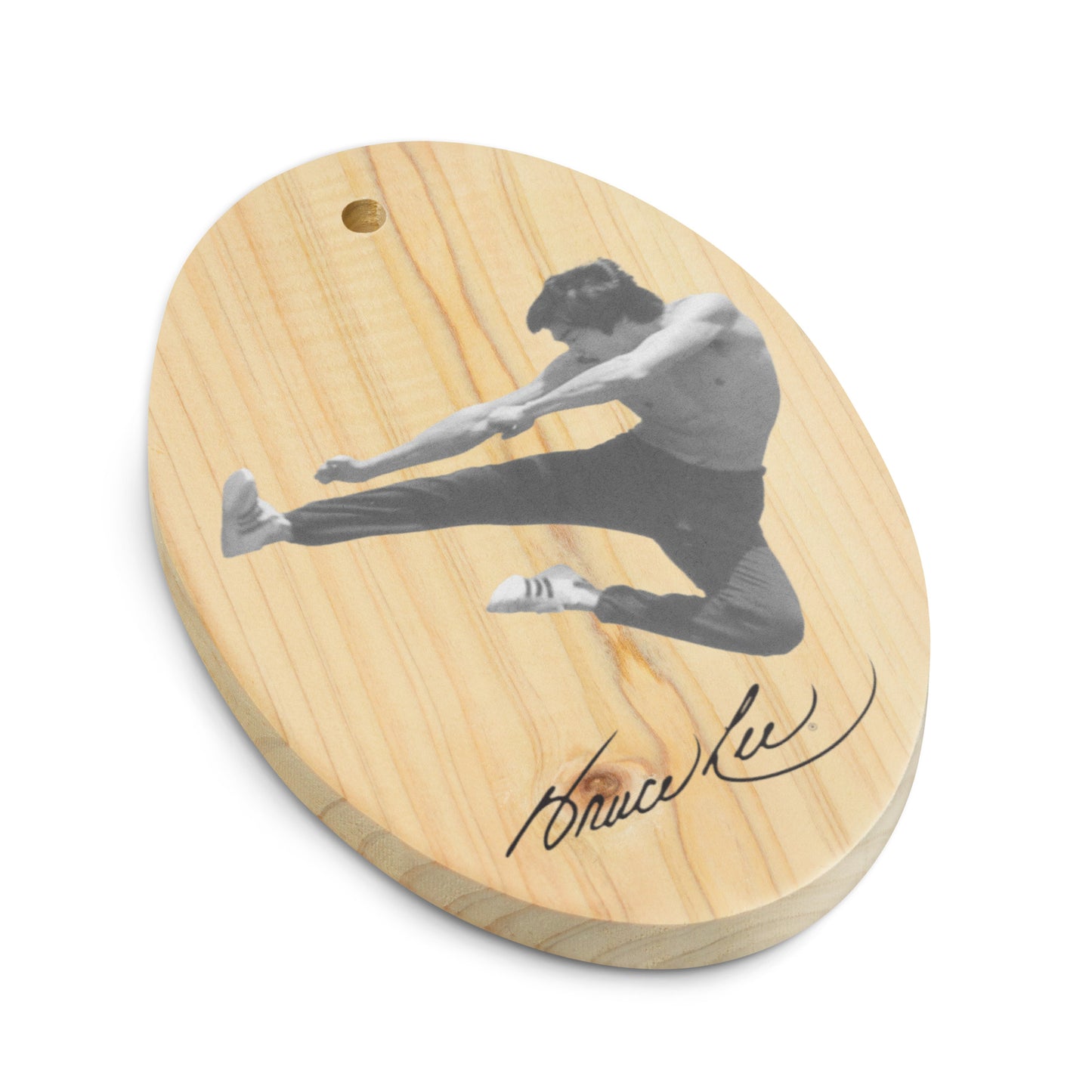Dragon Kick Wooden Ornament