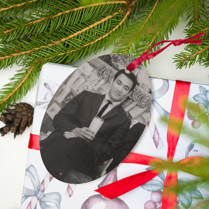 Holiday Suit Wooden Ornament
